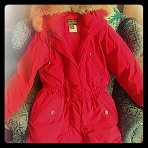 Eddie Bauer goose down parka with coyote fur hood